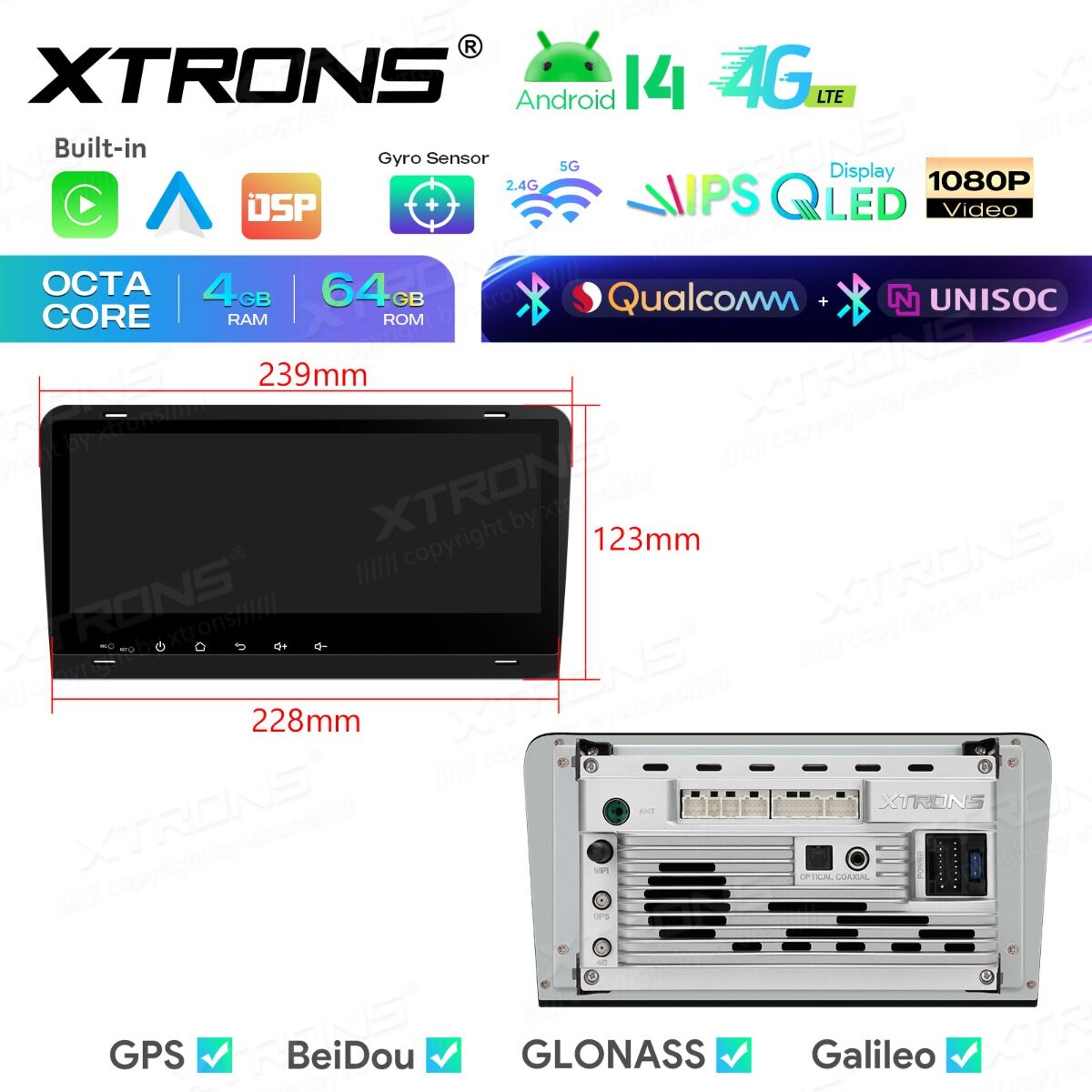 Audi A3/S3/RS3 8,8"  Android 14 | 8-Core, 4 GB di RAM, 64 GB di SSD | CarPlay wireless e Android Auto | Doppio Bluetooth e inclinometro | IM84A3AH