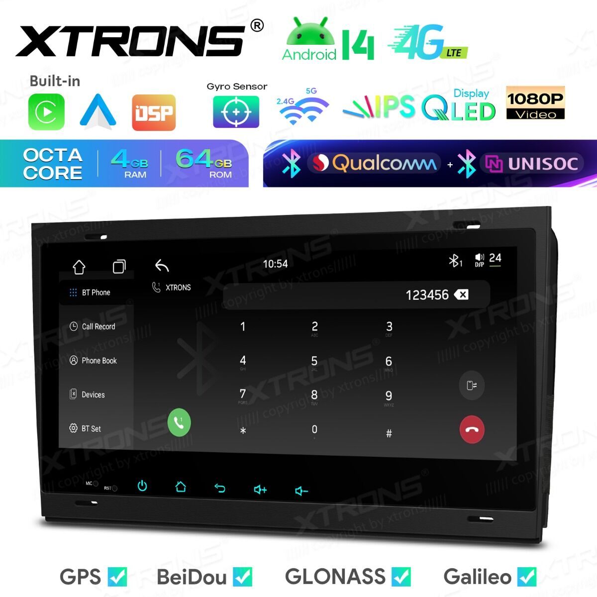 Audi A4/S4/RS4/Seat 2000-2008 8.8″ Android 14 Car Stereo for Audi / SEAT | 8-Core 4GB RAM 64GB SSD | Wireless CarPlay & Android Auto | Dual Bluetooth & Inclinometer | IM84A4AH