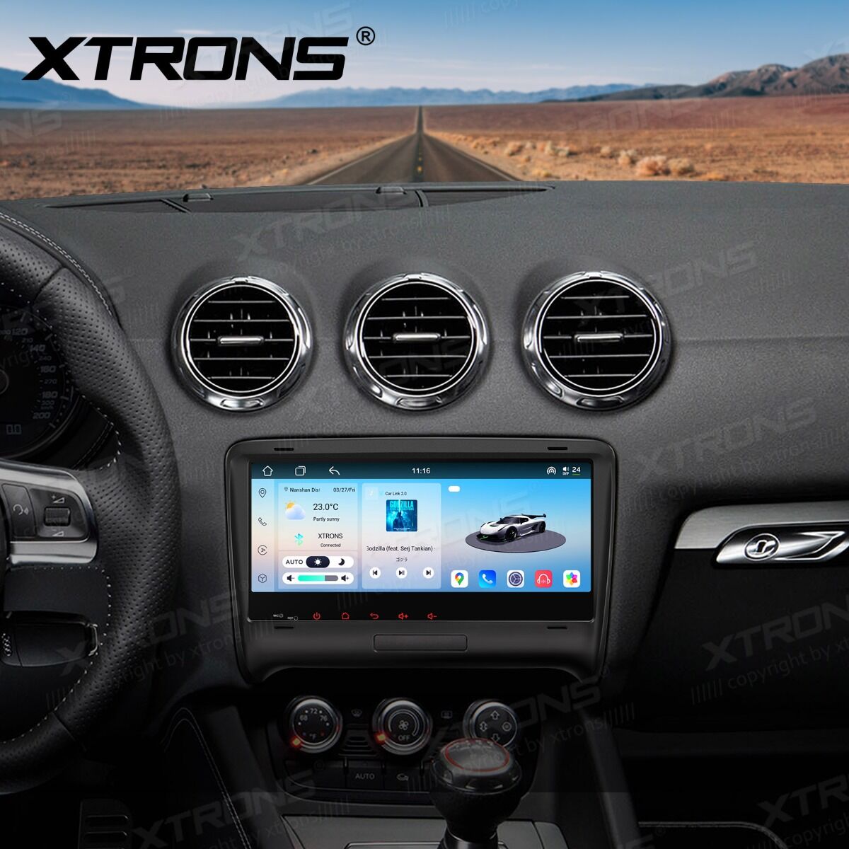 AUDI TT MK2 8J 2006 -2014 7" Android 14 Carplay Android auto wireless wifi bt gps 4g IM84TTAH