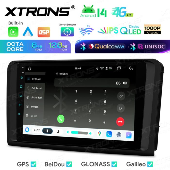 Autoradio Android da 9 pollici per Mercedes-Benz Classe ML/Classe GL | Apple CarPlay e Android Auto | IMHP94M164