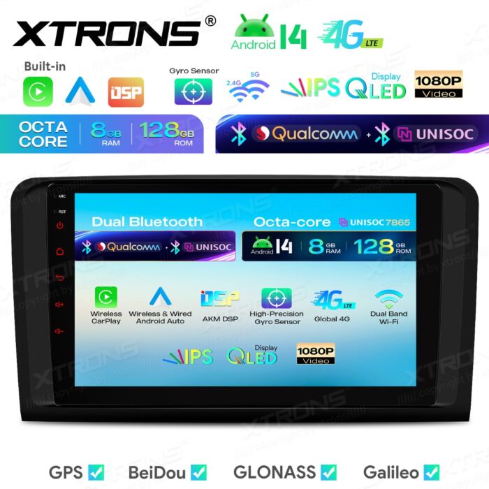Autoradio Android da 9 pollici per Mercedes-Benz Classe ML/Classe GL | Apple CarPlay e Android Auto | IMHP94M164