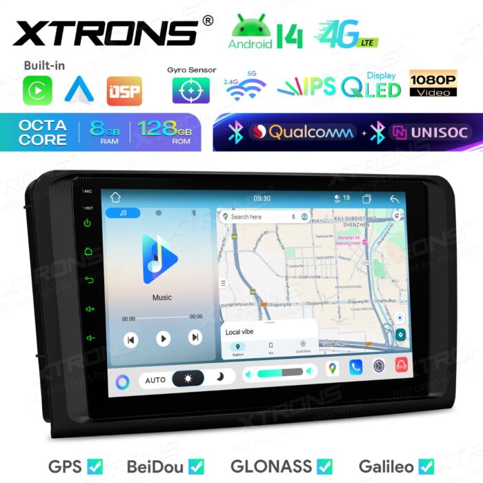 Autoradio Android da 9 pollici per Mercedes-Benz Classe ML/Classe GL | Apple CarPlay e Android Auto | IMHP94M164