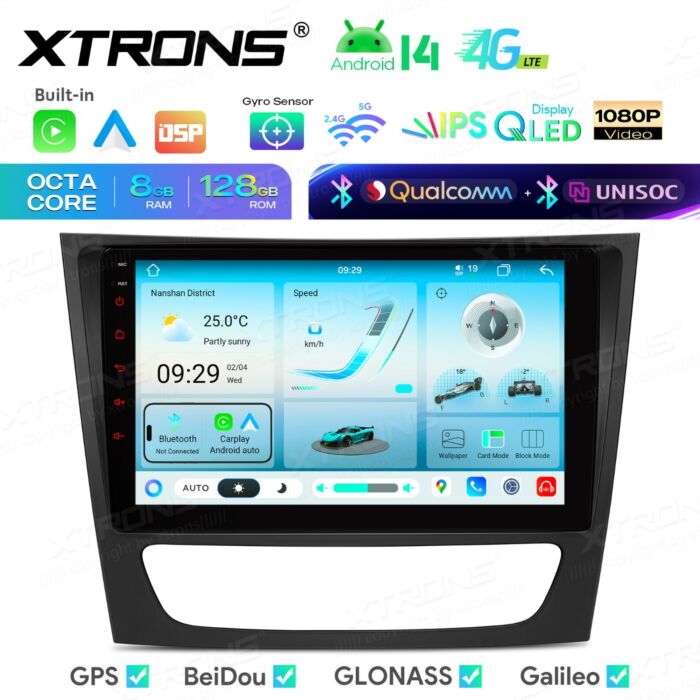 Autoradio Android da 9 pollici per Mercedes-Benz Classe E / Classe CLS | Apple CarPlay e Android Auto | IMHP94M211