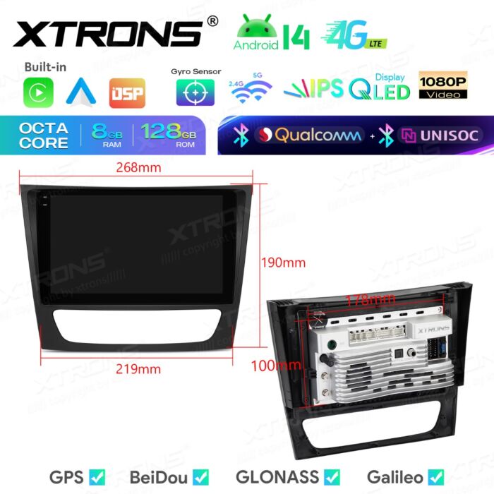 Autoradio Android da 9 pollici per Mercedes-Benz Classe E / Classe CLS | Apple CarPlay e Android Auto | IMHP94M211