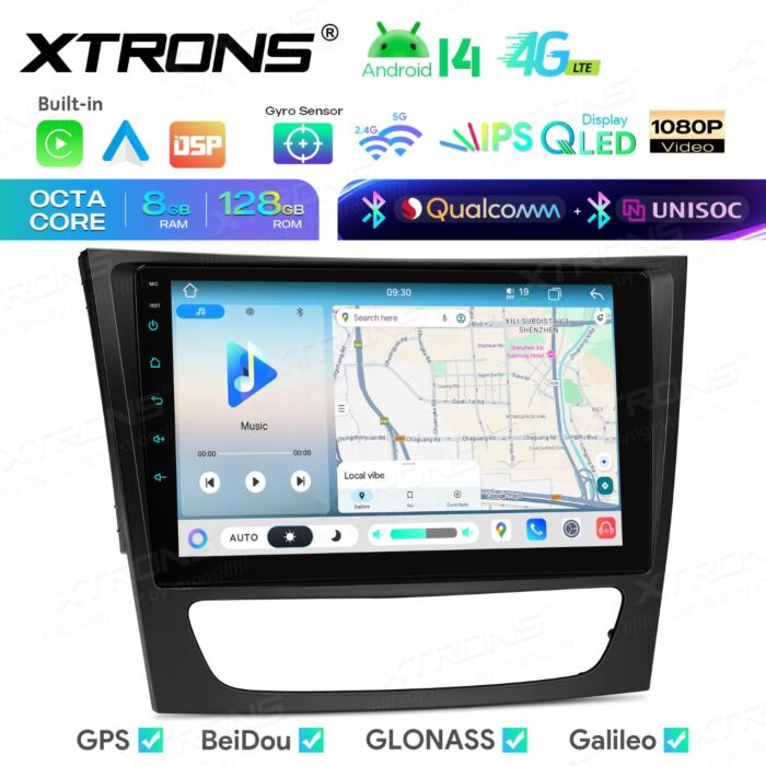 Autoradio Android da 9 pollici per Mercedes-Benz Classe E / Classe CLS | Apple CarPlay e Android Auto | IMHP94M211