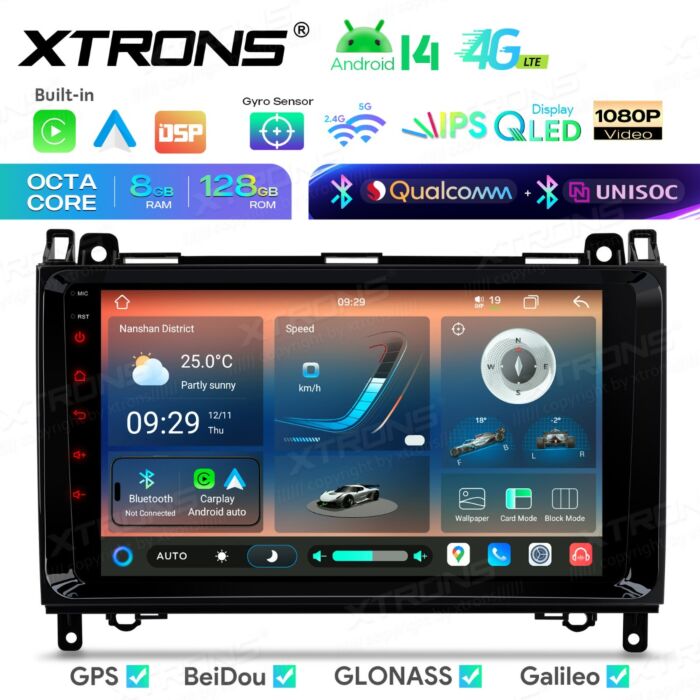 Autoradio Android da 9 pollici per Mercedes-Benz/Volkswagen Crafter | Apple CarPlay e Android Auto | IMHP94M245