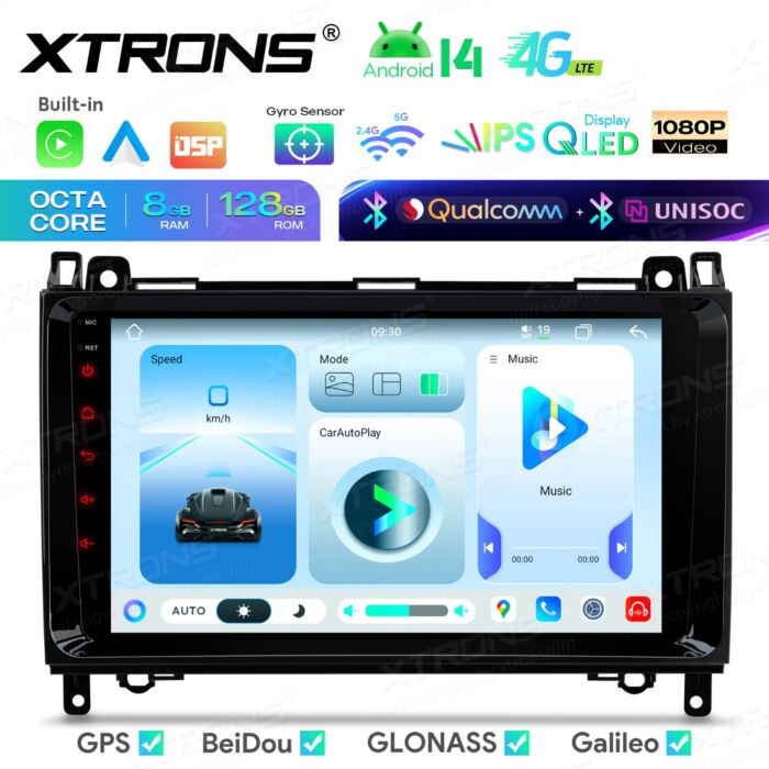 Autoradio Android da 9 pollici per Mercedes-Benz/Volkswagen Crafter | Apple CarPlay e Android Auto | IMHP94M245