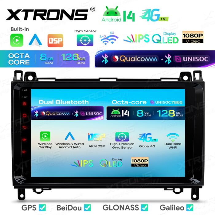 Autoradio Android da 9 pollici per Mercedes-Benz/Volkswagen Crafter | Apple CarPlay e Android Auto | IMHP94M245