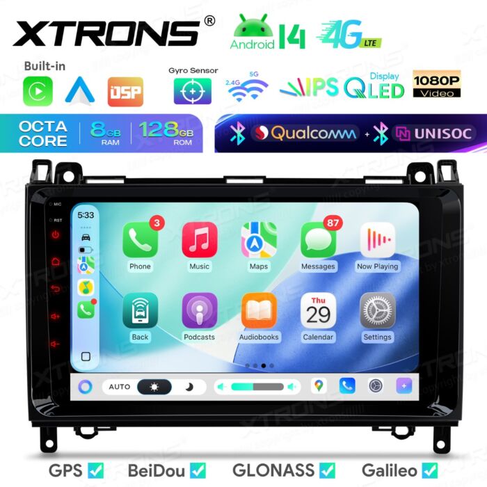Autoradio Android da 9 pollici per Mercedes-Benz/Volkswagen Crafter | Apple CarPlay e Android Auto | IMHP94M245