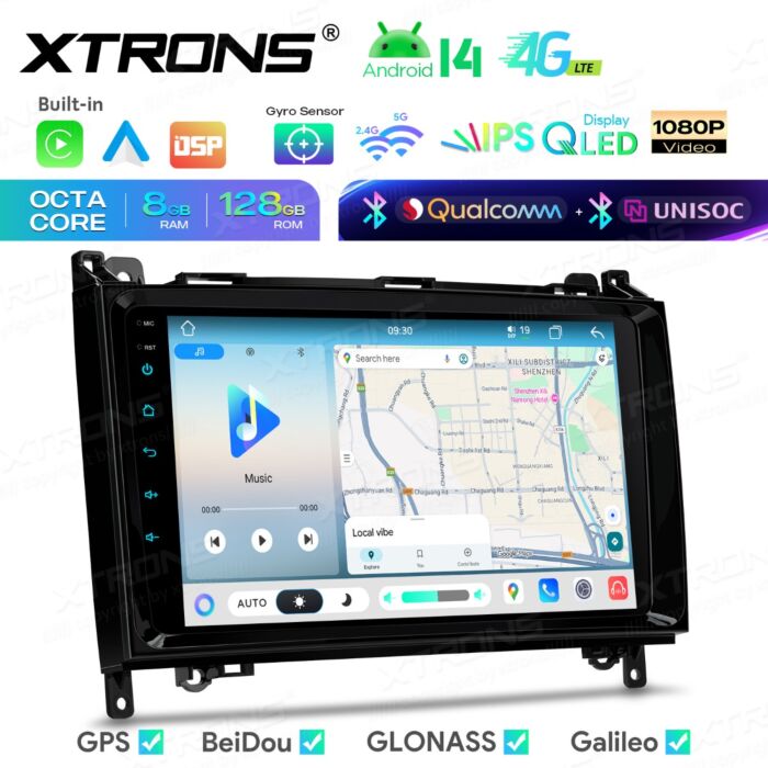Autoradio Android da 9 pollici per Mercedes-Benz/Volkswagen Crafter | Apple CarPlay e Android Auto | IMHP94M245