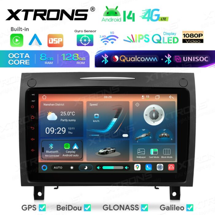 Autoradio Android da 9 pollici per Mercedes-Benz Classe SLK | Apple CarPlay e Android Auto | IMHP94M350