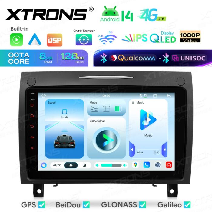 Autoradio Android da 9 pollici per Mercedes-Benz Classe SLK | Apple CarPlay e Android Auto | IMHP94M350