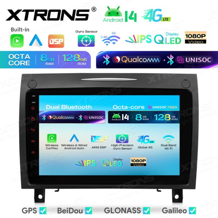 Autoradio Android da 9 pollici per Mercedes-Benz Classe SLK | Apple CarPlay e Android Auto | IMHP94M350