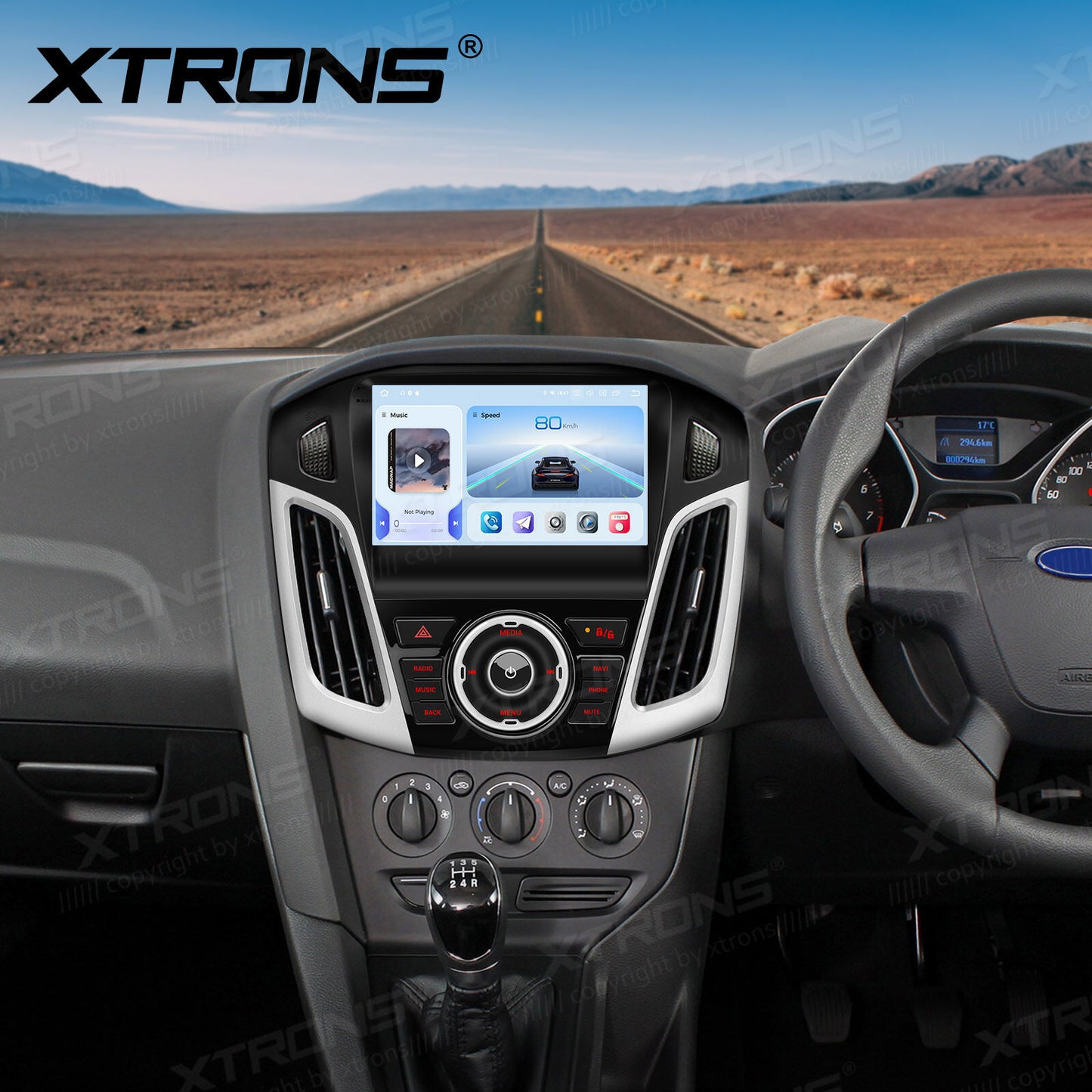 Ford Focus 3 Mk 3 2011 - 2019 9" Android 14 8/256 GB RAM OCTACORE Carplay Android auto wireless wifi bt gps 4g IQP94FSFP