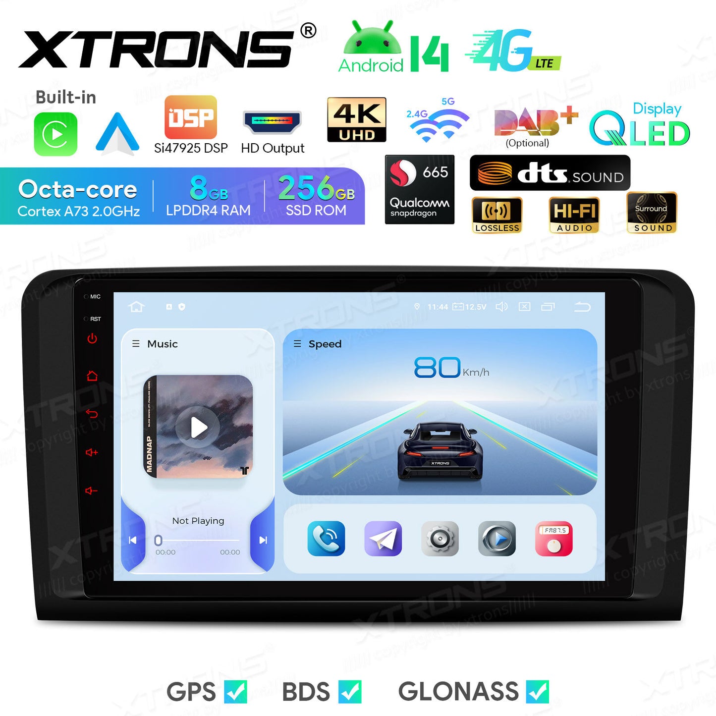 Autoradio Android da 8 pollici per Mercedes-Benz | Apple CarPlay e Android Auto | IQP94M164P