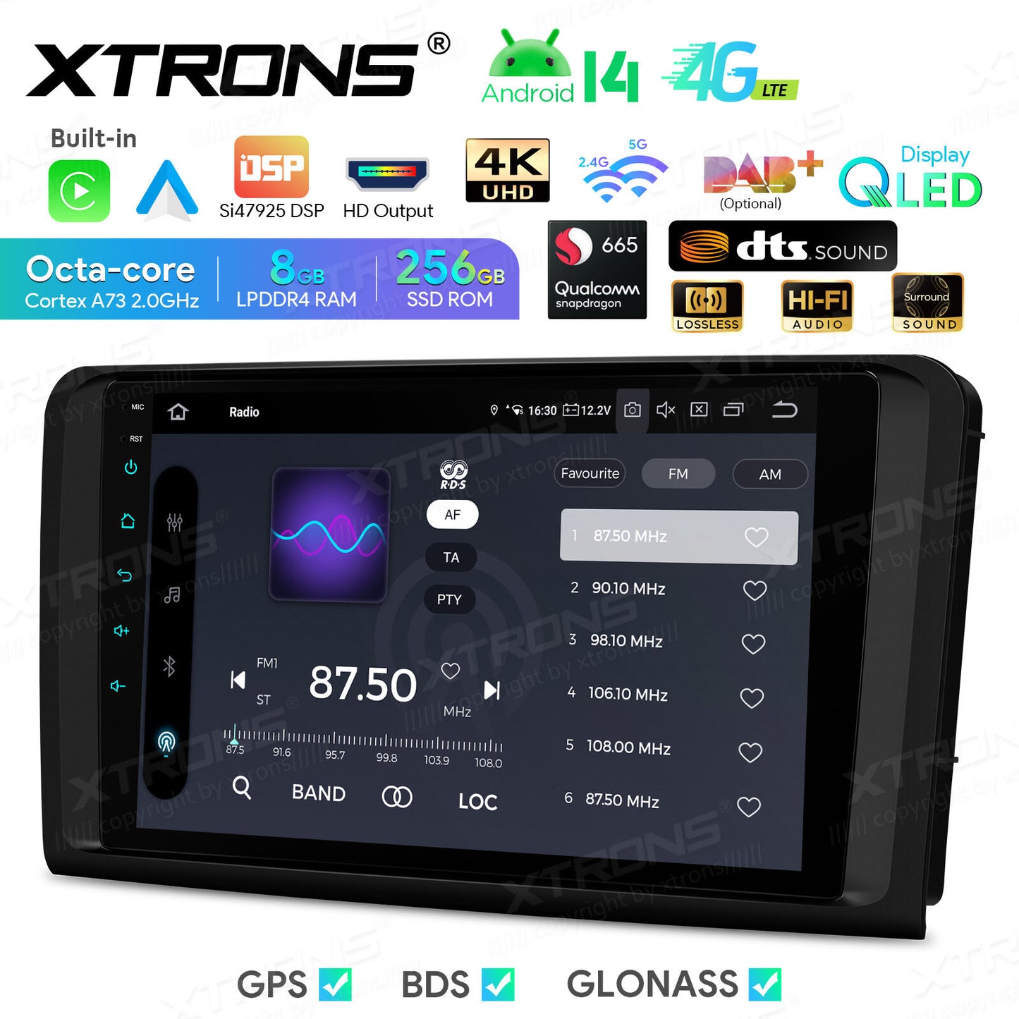 Autoradio Android da 8 pollici per Mercedes-Benz | Apple CarPlay e Android Auto | IQP94M164P