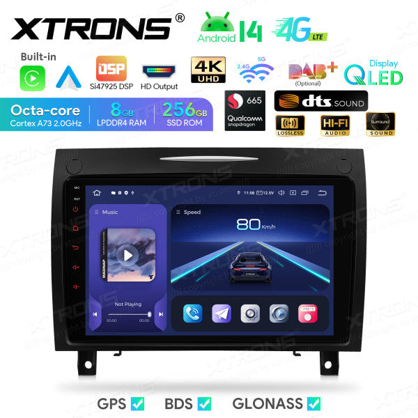 Mercedes SLK-Class R171 9" QLED Android 14  8+256GB  DSP Wireless CarPlay Android auto  4G WIFI IQP94M350P
