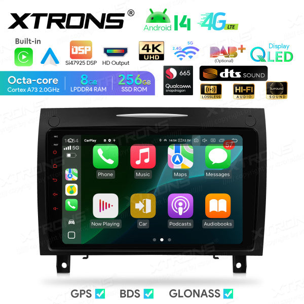 Mercedes SLK-Class R171 9" QLED Android 14  8+256GB  DSP Wireless CarPlay Android auto  4G WIFI IQP94M350P