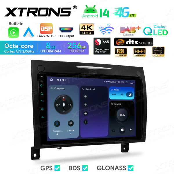 Mercedes SLK-Class R171 9" QLED Android 14  8+256GB  DSP Wireless CarPlay Android auto  4G WIFI IQP94M350P