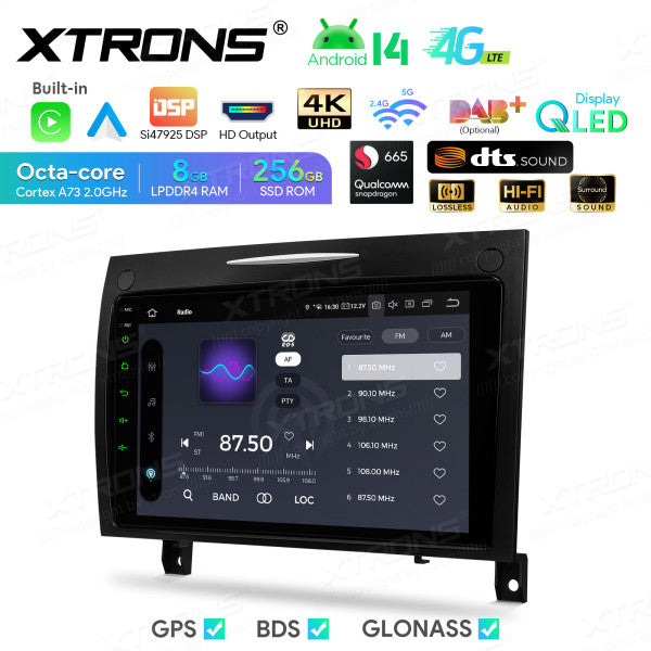 Mercedes SLK-Class R171 9" QLED Android 14  8+256GB  DSP Wireless CarPlay Android auto  4G WIFI IQP94M350P