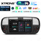 FIAT 500 2007-2015 7" Android 14 Octa-core 4+64GB  Multimedia Player  Radio DSP 4G CarPlay Android auto wireless PX7450FBL