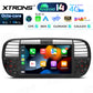 FIAT 500 2007-2015 7" Android 14 Octa-core 4+64GB  Multimedia Player  Radio DSP 4G CarPlay Android auto wireless PX7450FBL