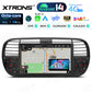FIAT 500 2007-2015 7" Android 14 Octa-core 4+64GB  Multimedia Player  Radio DSP 4G CarPlay Android auto wireless PX7450FBL