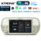 FIAT 500 2007-2015 7" Android 14 Octa-core 4+64GB  Multimedia Player  Radio DSP 4G CarPlay Android auto wireless PX7450FCL