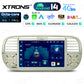 FIAT 500 2007-2015 7" Android 14 Octa-core 4+64GB  Multimedia Player  Radio DSP 4G CarPlay Android auto wireless PX7450FCL
