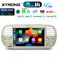 FIAT 500 2007-2015 7" Android 14 Octa-core 4+64GB  Multimedia Player  Radio DSP 4G CarPlay Android auto wireless PX7450FCL