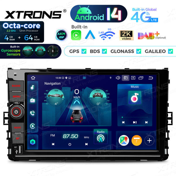 Volkswagen | Android 14 | Octa Core | 4GB RAM / 64GB ROM | Carplay Android auto wireless  4G LTE RDS USB | PX94MTNVGS