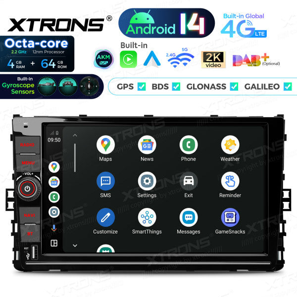 Volkswagen | Android 14 | Octa Core | 4GB RAM / 64GB ROM | Carplay Android auto wireless  4G LTE RDS USB | PX94MTNVGS