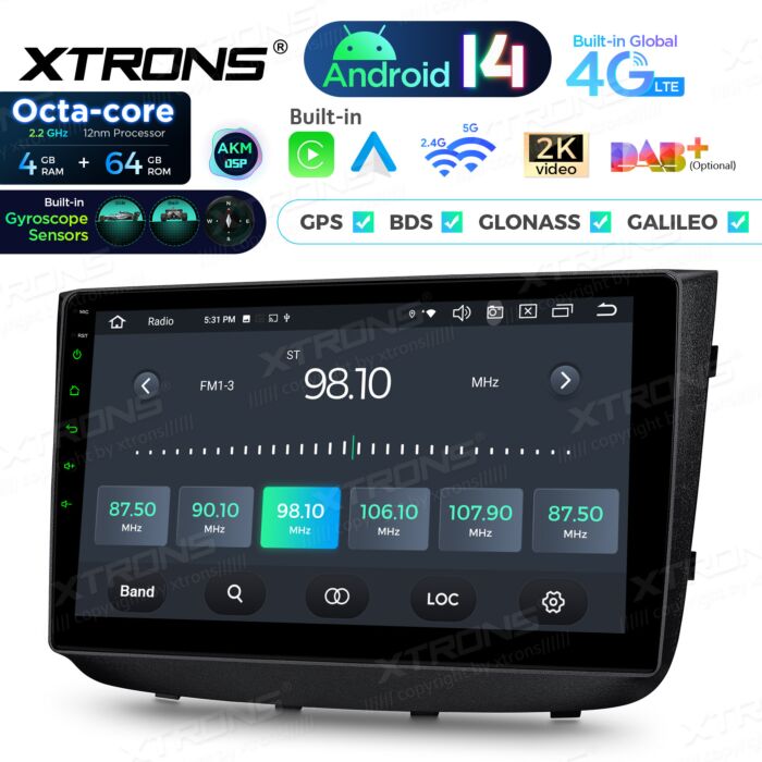 Autoradio Android da 10,1" per Mercedes-Benz Viano Vito W639 | Apple CarPlay e Android Auto | PXP14M639GDAB
