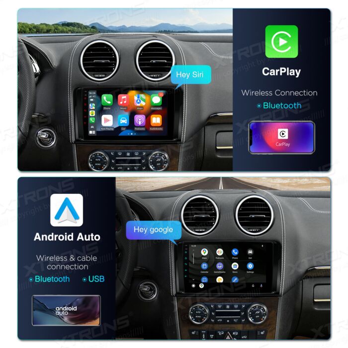Autoradio Android da 9 pollici per Mercedes-Benz | Apple CarPlay e Android Auto | PXP94M164GDAB