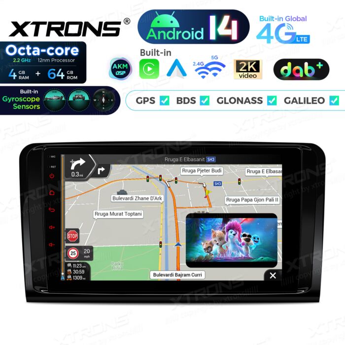 Autoradio Android da 9 pollici per Mercedes-Benz | Apple CarPlay e Android Auto | PXP94M164GDAB