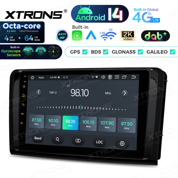 Autoradio Android da 9 pollici per Mercedes-Benz | Apple CarPlay e Android Auto | PXP94M164GDAB