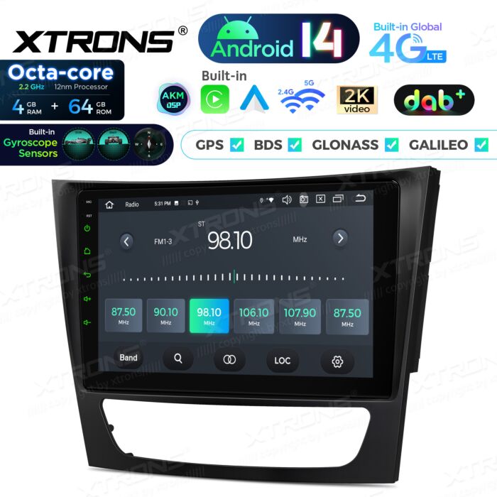 Autoradio Android da 9 pollici per Mercedes-Benz | Apple CarPlay e Android Auto | PXP94M211GDAB
