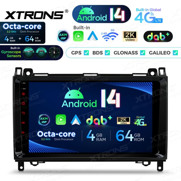 Autoradio Android per Mercedes-Benz/Volkswagen | Apple CarPlay e Android Auto | PXP94M245GDAB