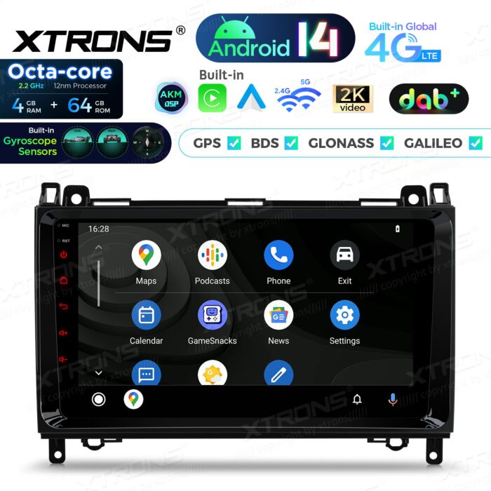 Autoradio Android per Mercedes-Benz/Volkswagen | Apple CarPlay e Android Auto | PXP94M245GDAB