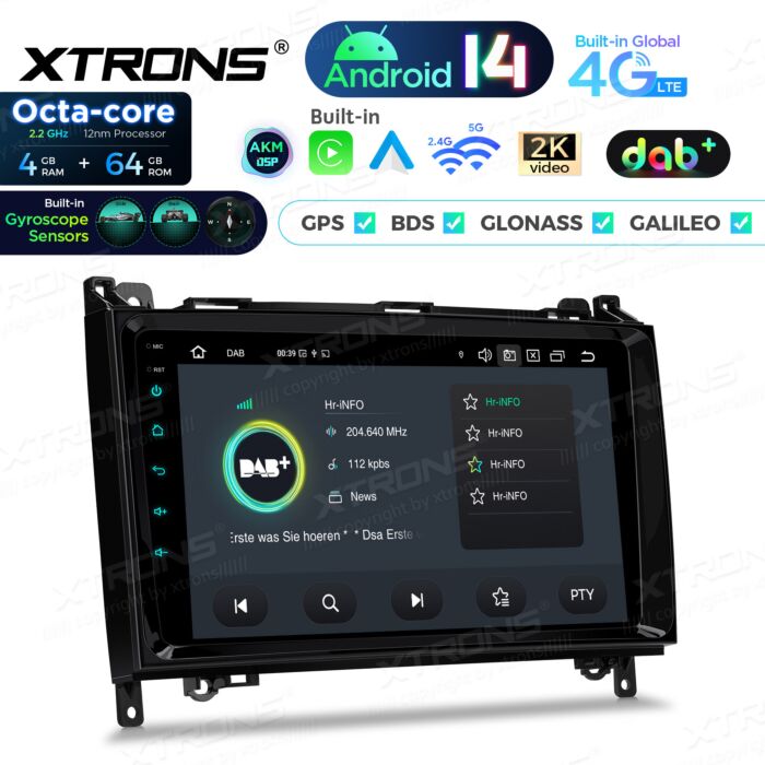 Autoradio Android per Mercedes-Benz/Volkswagen | Apple CarPlay e Android Auto | PXP94M245GDAB