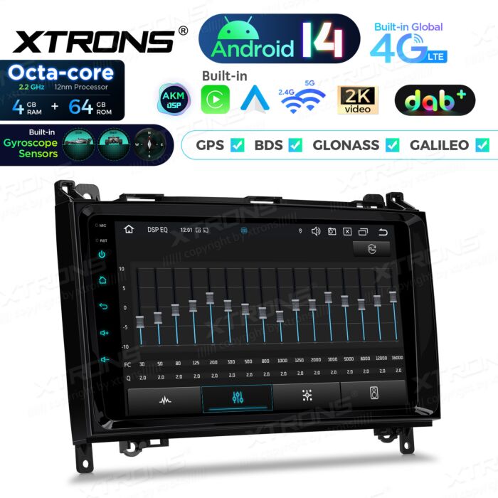 Autoradio Android per Mercedes-Benz/Volkswagen | Apple CarPlay e Android Auto | PXP94M245GDAB
