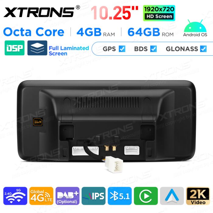Autoradio Android da 10,25" per Mercedes Benz classe GLK | Apple CarPlay e Android Auto | QAMS1440M12GLK40L