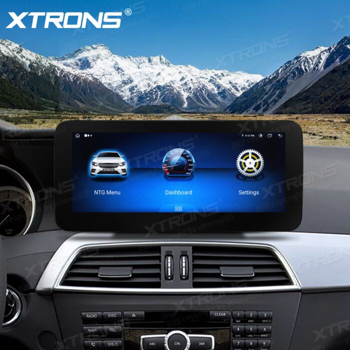 Autoradio Android da 10,25" per Mercedes-Benz Classe C | Apple CarPlay e Android Auto | QAMS1445M12C45L