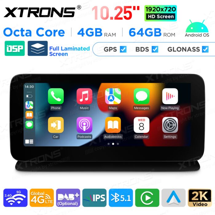 Autoradio Android da 10,25" per Mercedes-Benz Classe CLS | Apple CarPlay e Android Auto | QAMS1445M12CLS