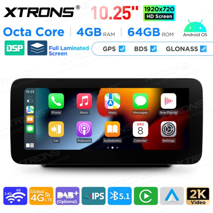 Autoradio Android da 10,25" per Mercedes-Benz | Apple CarPlay e Android Auto | QAMS1450M12C5