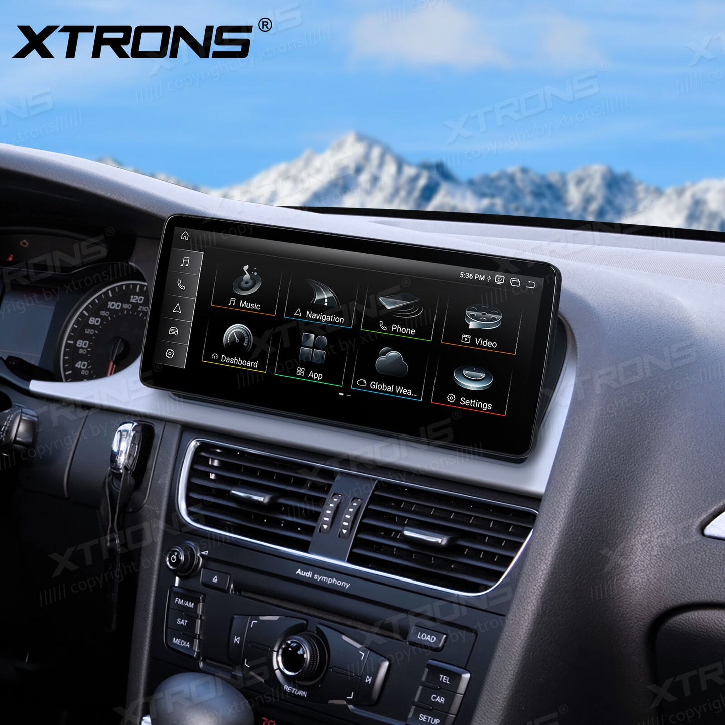 Audi A4 A4L A5 B8 2009-2016 12,3" Android 14 Stereo Car Smart System Wireless CarPlay Wireless Android Auto Multimedia Video Player Display 4G WiFi BTQBA24A4CL