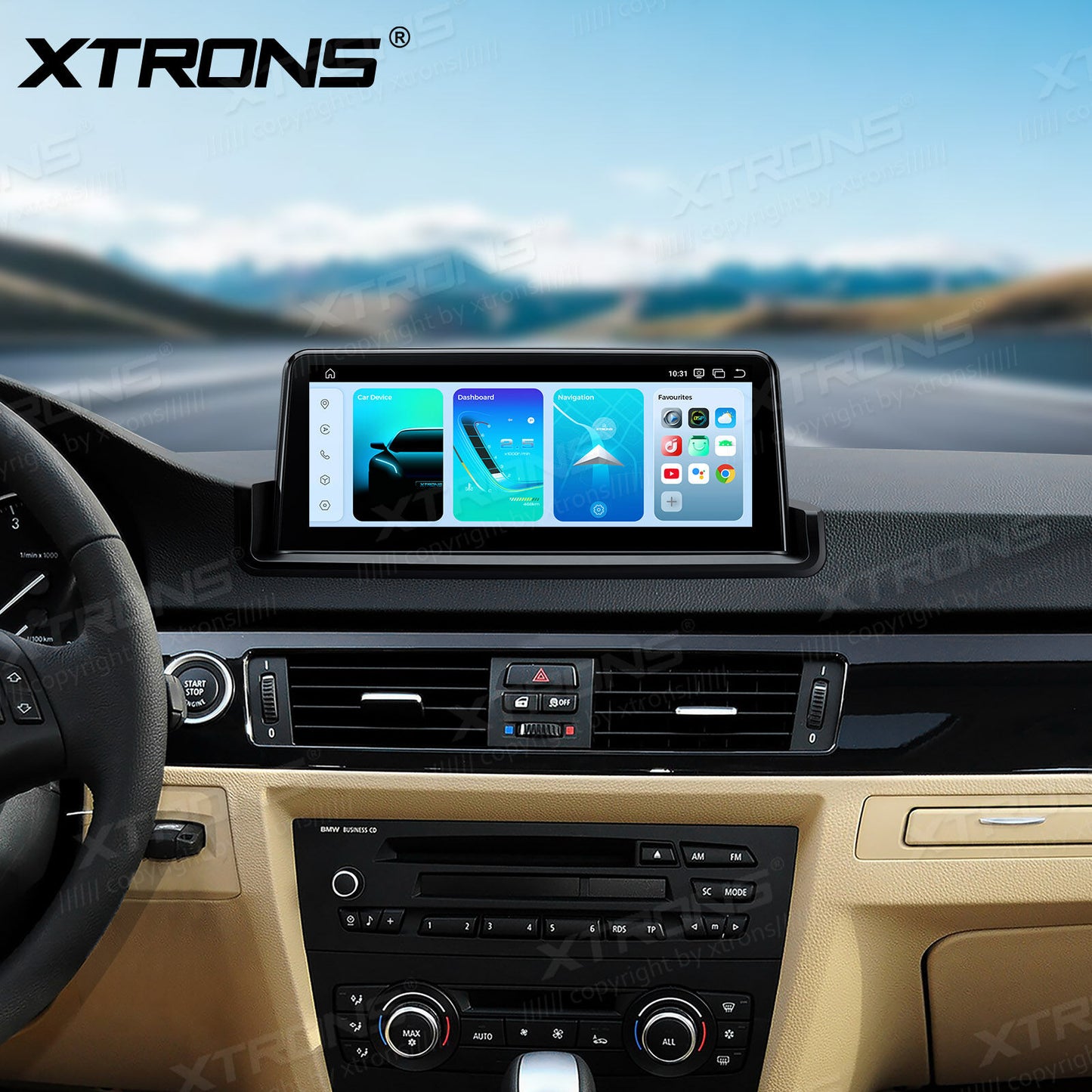BMW E90/E91/E92/E93 (senza monitor di serie) Octacore 8/128 GB 10.25'' Android OS 4G carplay android auto wireless  QBBH1490UNL