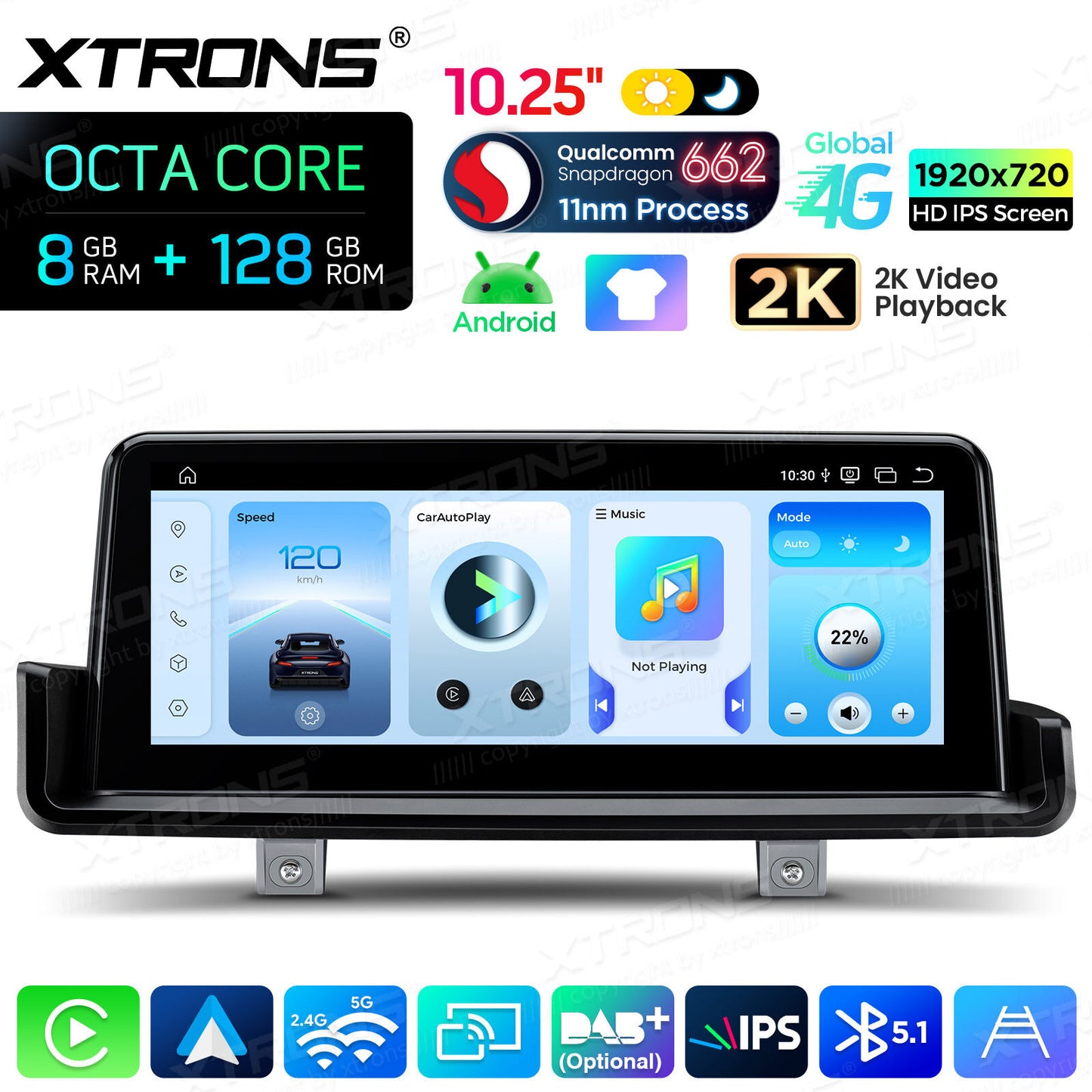 BMW E90/E91/E92/E93 (senza monitor di serie) Octacore 8/128 GB 10.25'' Android OS 4G carplay android auto wireless  QBBH1490UNL