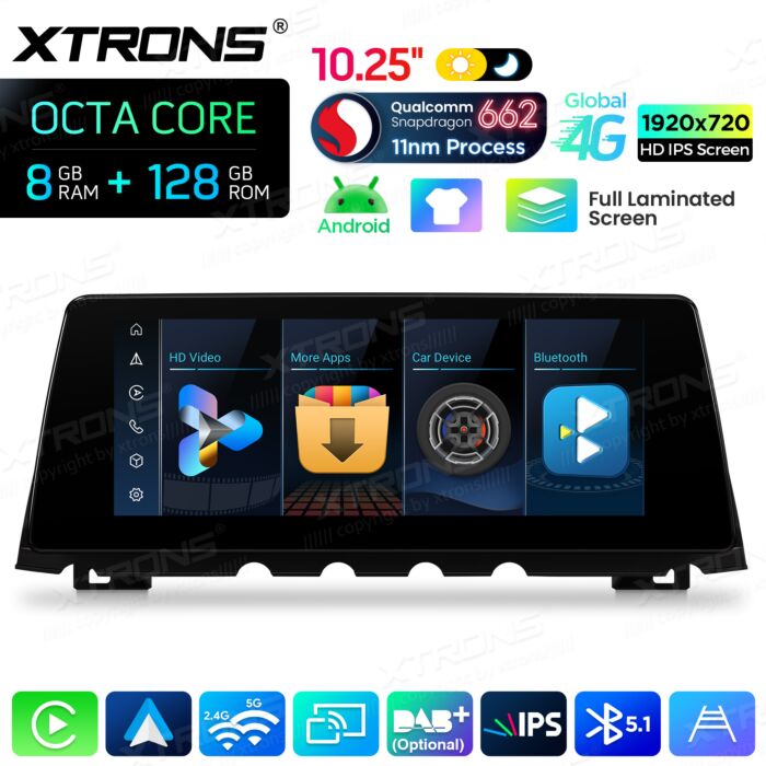 BMW | Serie 7 | Sistema operativo Android e OEM | Qualcomm 662 | Octa Core | 8 GB di RAM e 128 GB di ROM | QBBH14CIB12SV
