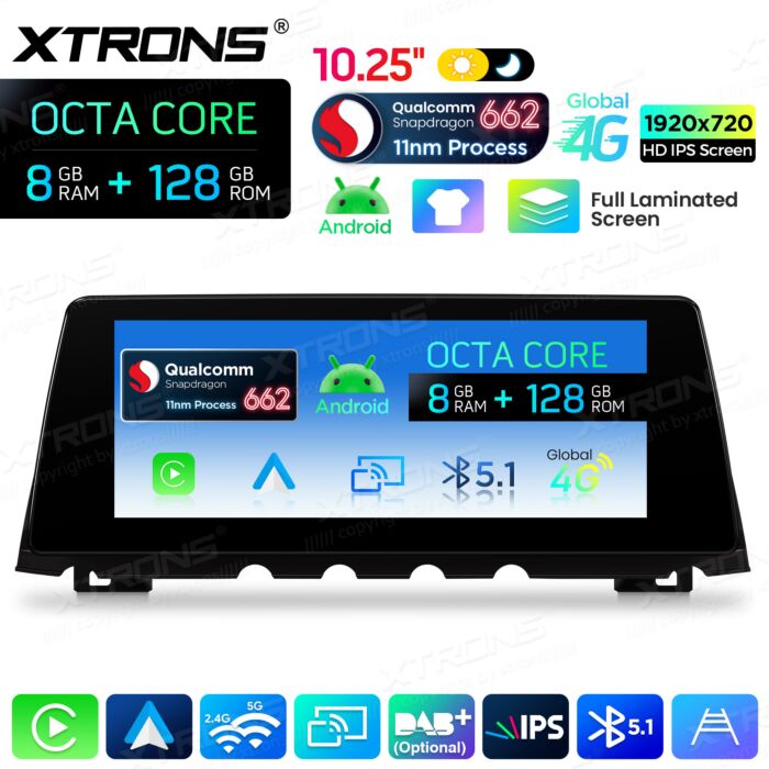 BMW | Serie 7 | Sistema operativo Android e OEM | Qualcomm 662 | Octa Core | 8 GB di RAM e 128 GB di ROM | QBBH14CIB12SV